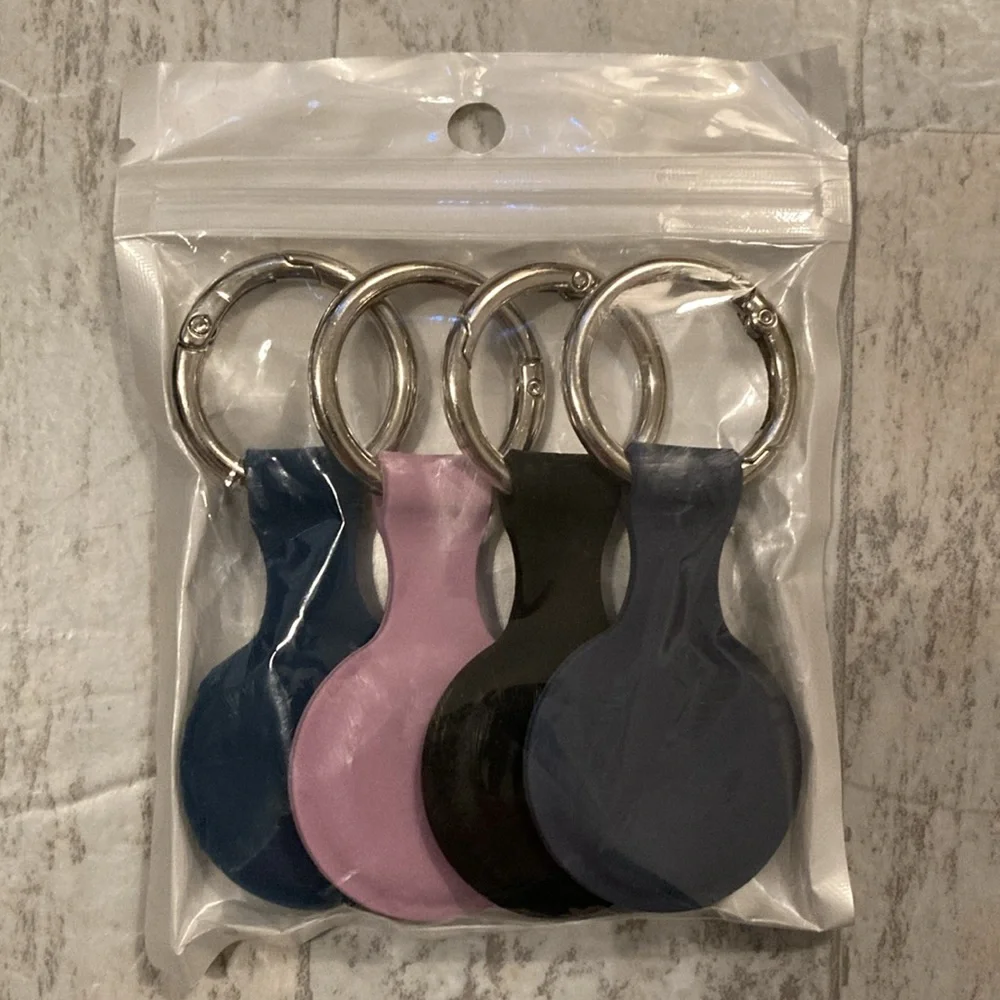 Silicone Airtag Protective Holder Keychain Cases Compatible with Apple Airtag